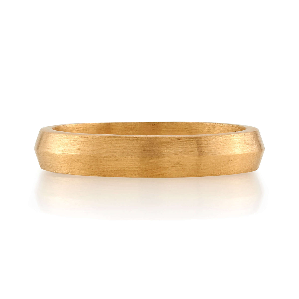 SINGLE STONE HENRY 4MM BAND | 4mm handcrafted Men's band. Bands available from 4mm to 8mm.