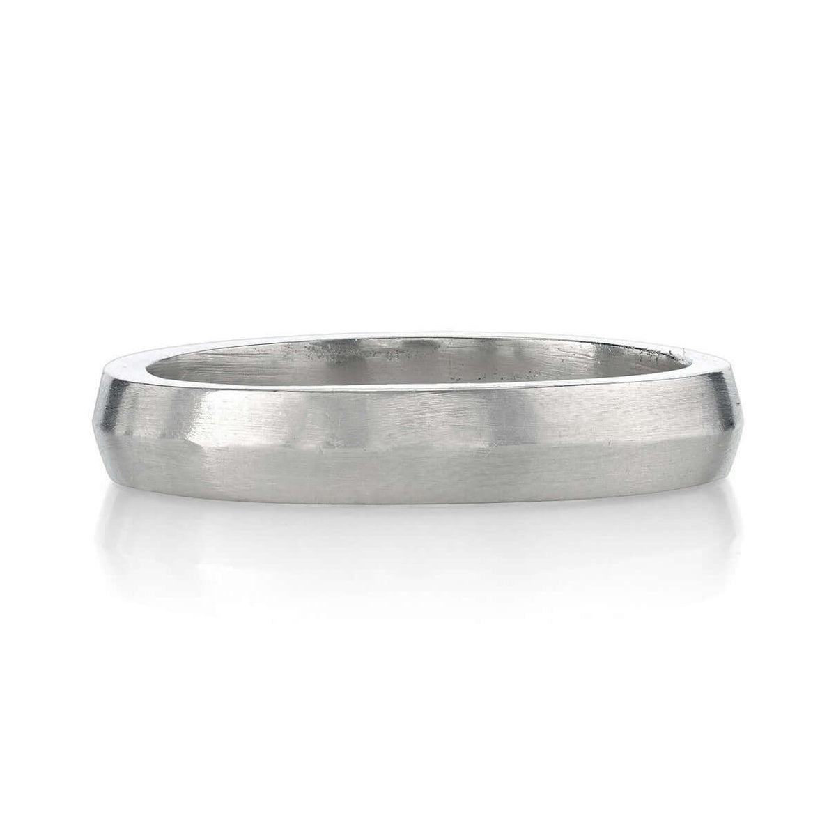 SINGLE STONE HENRY 4MM BAND | 4mm handcrafted Men's band. Bands available from 4mm to 8mm.