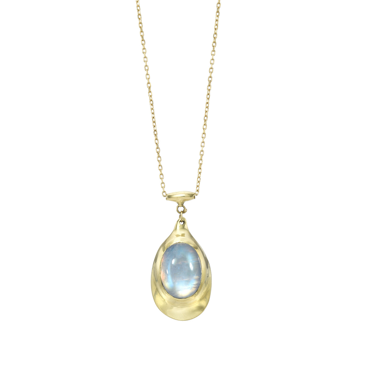 MOONSTONE HOLDER NECKLACE, 18k yellow gold
Blue moonstone
, Necklace, Ten Thousand Things