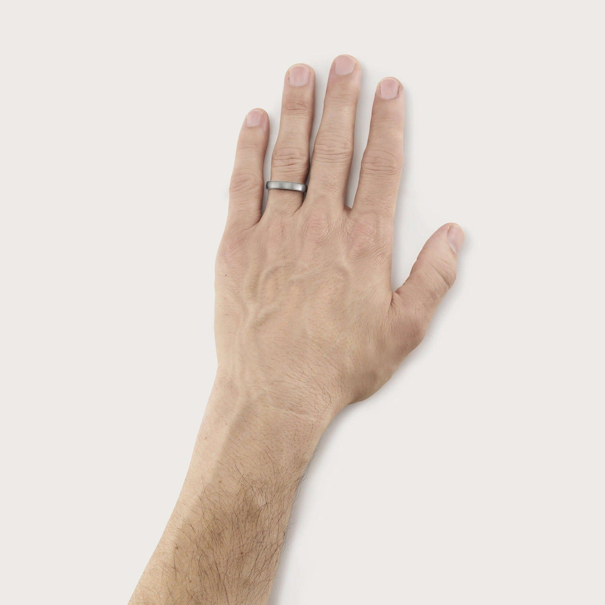 SINGLE STONE JOSEPH 4MM BAND | 4mm handcrafted satin finished Men's band. Bands available from 4mm to 6mm.