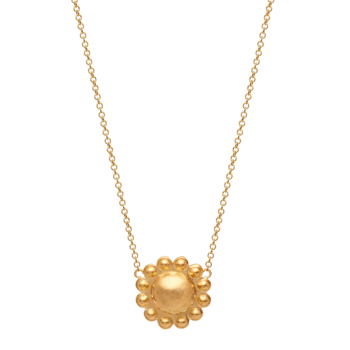 SMALL FLOWER NECKLACE, 18k yellow gold
18 inches in length
Made in Greece
, Necklace, Christina Alexiou