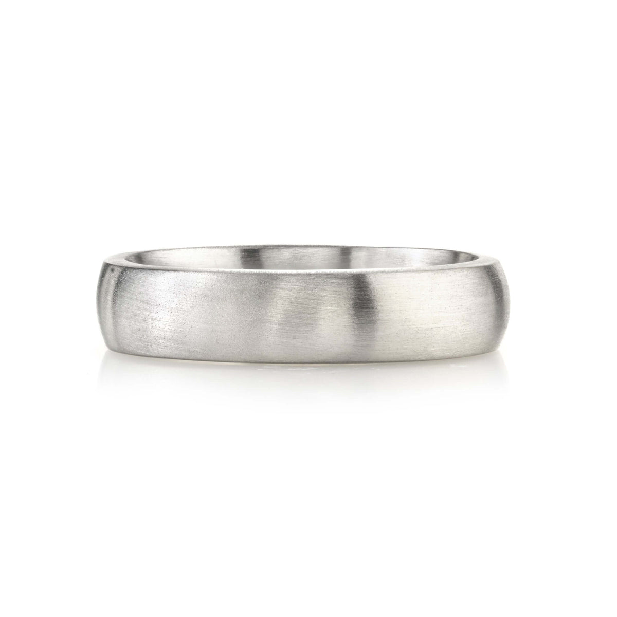 SINGLE STONE JOSEPH 5MM BAND | 5mm handcrafted satin finished Men's band. Bands available from 4mm to 6mm.