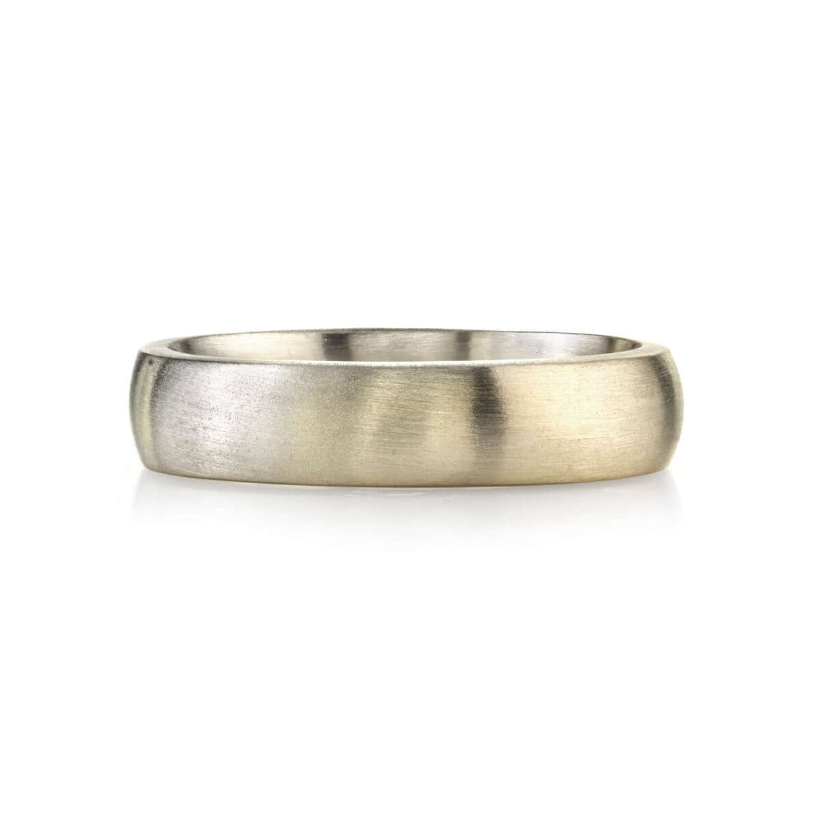SINGLE STONE JOSEPH 5MM BAND | 5mm handcrafted satin finished Men's band. Bands available from 4mm to 6mm.