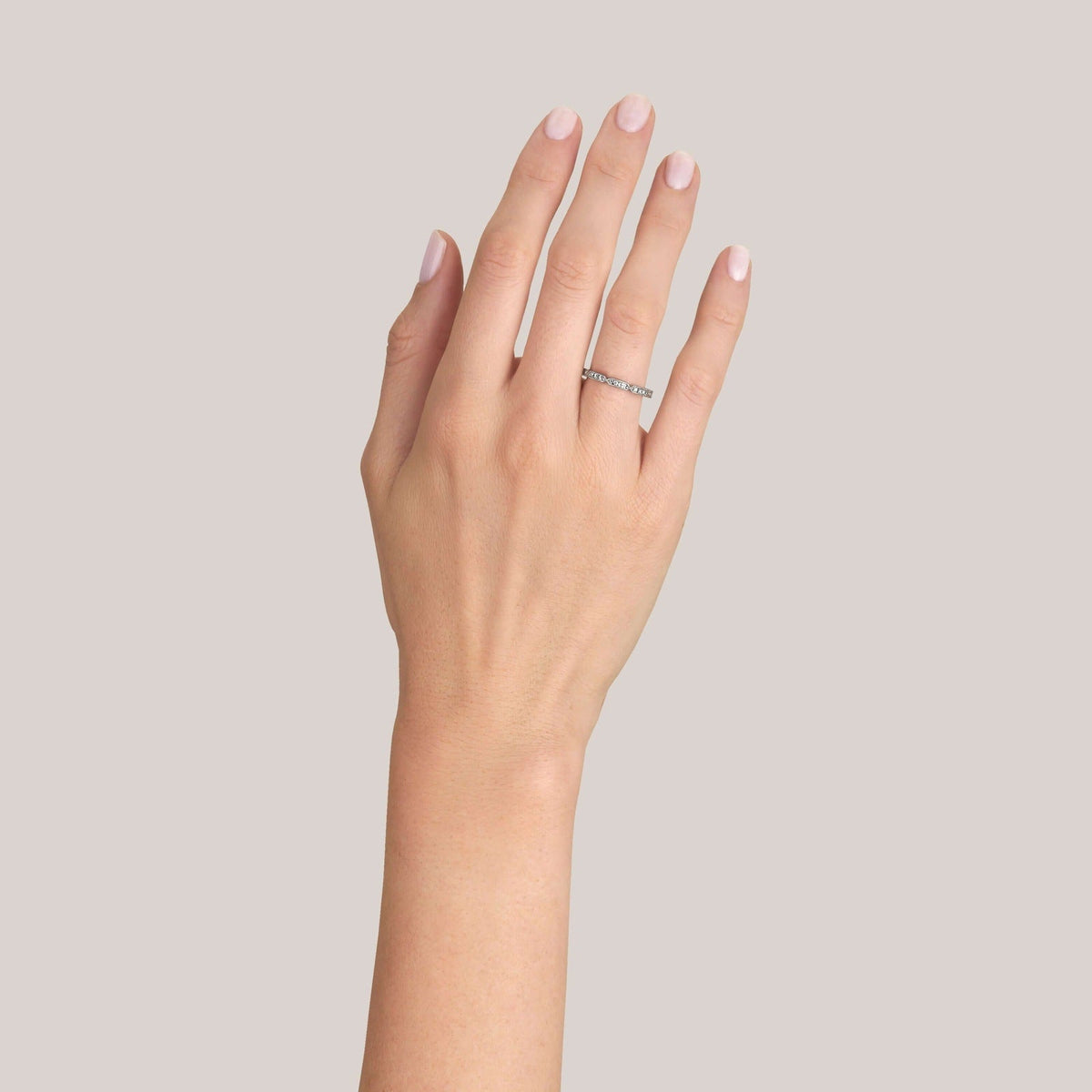 SINGLE STONE OLIVIA BAND | Approximately 0.50ctw G-H/VS French cut diamonds set in a handcrafted sectional eternity band. Approximate band with 2.1mm. Please inquire for additional customization.