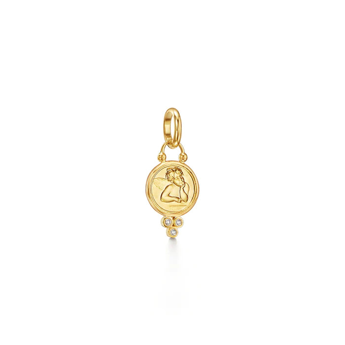 ANGEL PENDANT WITH DIAMONDS, 18k yellow gold
, Pendant, Temple St. Clair