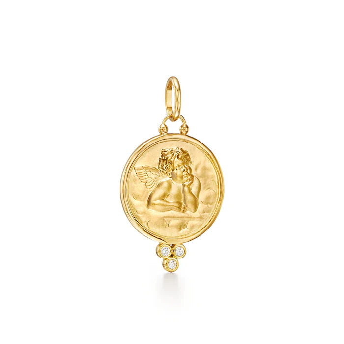 ANGEL PENDANT WITH DIAMONDS, 18k yellow gold
, Pendant, Temple St. Clair