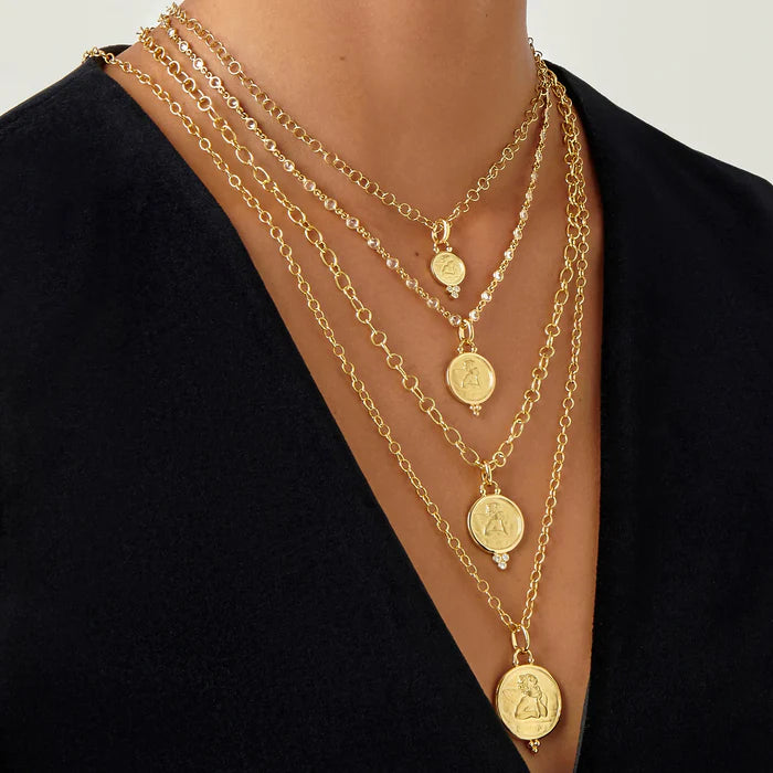 ANGEL PENDANT WITH DIAMONDS, 18k yellow gold
, Pendant, Temple St. Clair