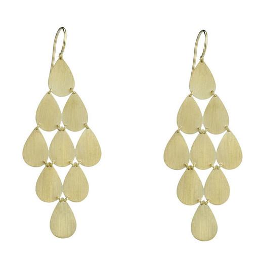 NINE DROP EARRINGS, 18k gold
Satin finish
Made in Los Angeles
, Earrings, Irene Neuwirth