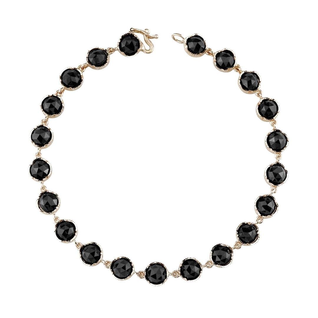 ONYX BRACELETS, 18k rose gold
5mm onyx
Made in Los Angeles
, BRACELETS, Irene Neuwirth