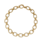 PAVE MEDIUM OVAL LINK BRACELETS, 18k yellow gold 
2.77tw of round brilliant cut diamonds, G-H color, VS-SI clarity, BRACELETS, Irene Neuwirth