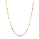 SINGLE STONE MINI LO CHAIN featuring Handcrafted 18K yellow gold oval and round link chain. Chain measures 17". Charms sold separately.