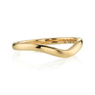 SINGLE STONE GRACE BAND | 2mm handcrafted polished curved band. Please inquire for additional customization.