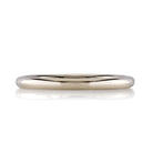 SINGLE STONE SMALL LEDA BAND | 2mm high polish handcrafted band. Please inquire for additional customization.