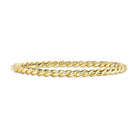 SINGLE STONE LARA BANGLE featuring Handcrafted twisted 18K yellow gold bangle bracelet.