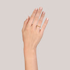 SINGLE STONE LUCY BAND | 2mm three wire handcrafted engraved band. Please inquire for additional customization.