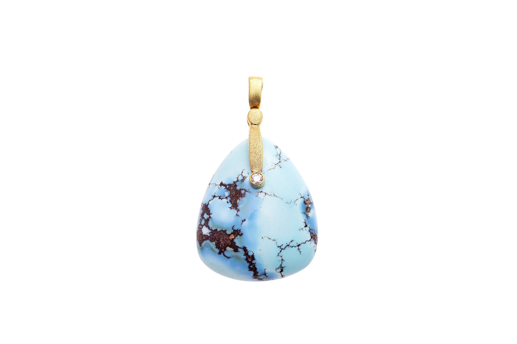 KAZAKHSTAN TURQUOISE STICKS AND STONES PENDANT