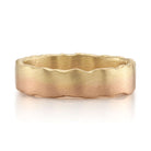 SINGLE STONE MAXWELL DUAL TONE 5.5MM BAND | 5.5mm handcrafted dual tone 18K gold Men's band. Bands available from 4mm to 8mm.