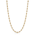 SINGLE STONE MIRELLA NECKLACE featuring Handcrafted 18K yellow gold large rosary bead necklace. Beads on chain measure 5mm in diameter. Necklace available in 17" and 19" lengths. Price does not include charms.