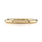 SINGLE STONE SMALL LEDA BAND | 2mm high polish handcrafted band. Please inquire for additional customization.