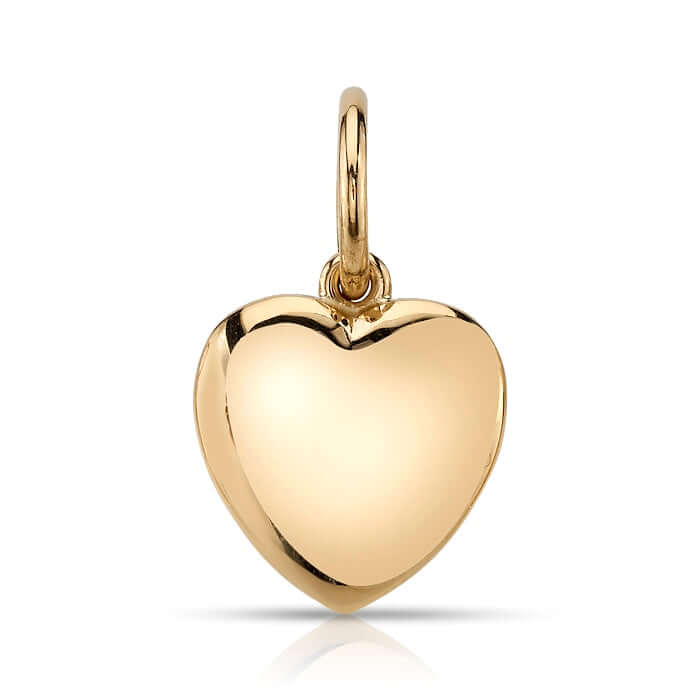 SINGLE STONE VIOLA PENDANT featuring Handcrafted 18K yellow gold heart-shaped charm. -Every year, 12 million girls are married before the age of 18...that’s one girl every three seconds. We designed this beautiful heart charm with Vow for Girls. For every