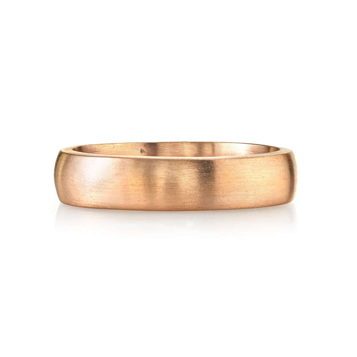 SINGLE STONE JOSEPH 5MM BAND | 5mm handcrafted satin finished Men's band. Bands available from 4mm to 6mm.