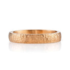 SINGLE STONE JOSEPH HAMMERED 4MM BAND | 4mm handcrafted hammered Men's band. Bands available from 4mm to 6mm.