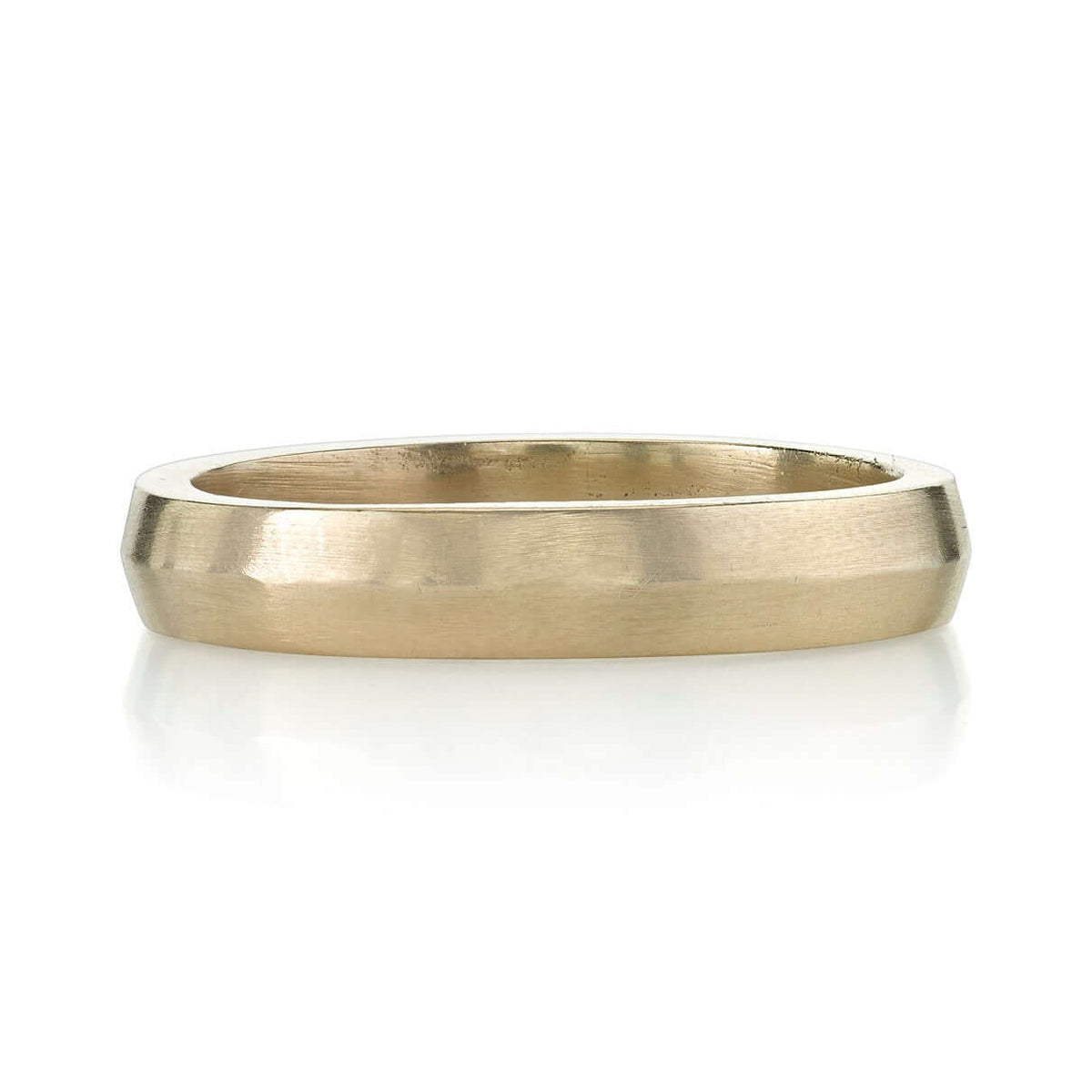 SINGLE STONE HENRY 4MM BAND | 4mm handcrafted Men's band. Bands available from 4mm to 8mm.