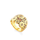ORCHARD NATURAL DIAMOND BAND, 18k yellow gold 
0.42cts natural color diamonds 
0.09cts white diamonds 
Size 7  
Made in New York 
, Band, Alex Sepkus