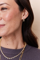 ETERNITY HOOPS WITH DIAMONDS, 18k yellow gold  
0.98ctw diamonds 
, Earrings, Temple St. Clair