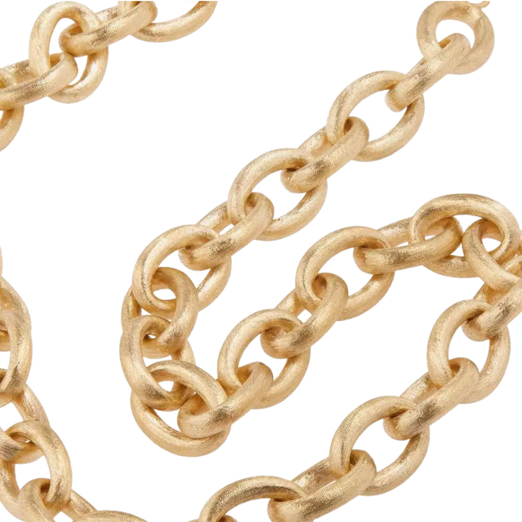 ROSA COCO CHAIN - 42CM, YELLOW GOLD CHAIN. HANDCUFF FINISH AT BOTH ENDS. 14k gold Length : 16in, Necklace, Marie Lichtenberg