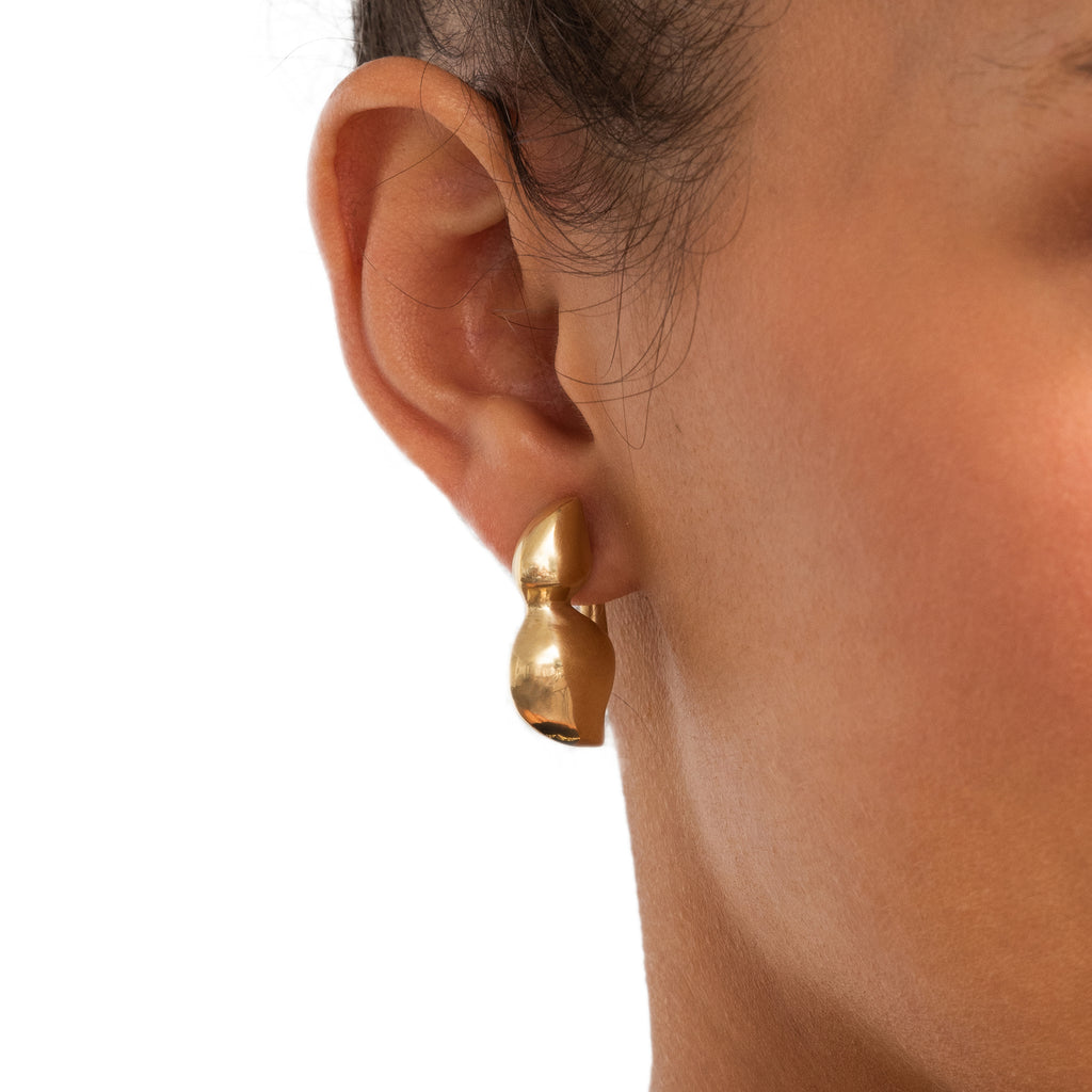 CAYRN EARRINGS, 18k yellow gold  
Made in Los Angeles  
, EARRINGS, VRAM