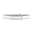 SINGLE STONE WINDSOR BAND | Handcrafted octagonal band. Approximate band with 2mm. Please inquire for additional customization.