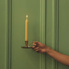 DUTCH CANDLESTICK, Gold plated dutch candlestick  
, Candle, Trudon