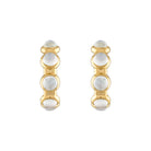 VIC HOOP EARRINGS - MOONSTONE, 18k yellow gold 
Moonstone, Earrings, Jade Ruzzo