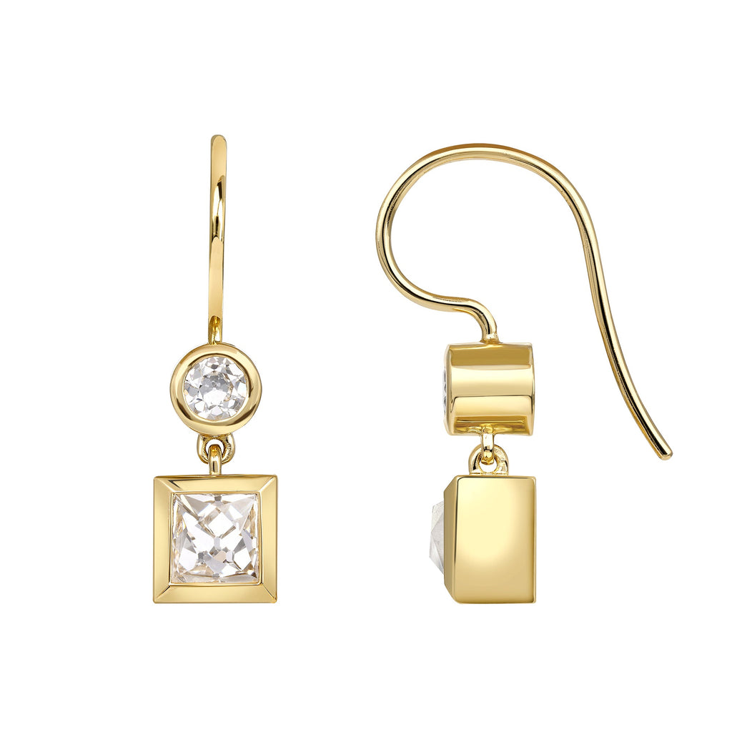 Solitaire Look Pear Shaped Single Stone Earrings – Sanvi Jewels