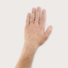 SINGLE STONE HENRY 4MM BAND | 4mm handcrafted Men's band. Bands available from 4mm to 8mm.