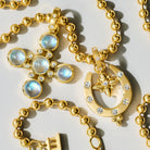 BALL CHAIN - 3mm, 18k yellow gold 
16 inches with 2" extender 
Beaded link chain 
, Necklace, Temple St. Clair