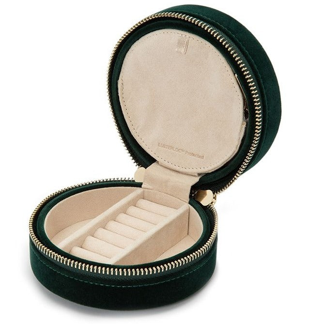 SMALL CLASSIC ROUND AMULET, 18K yellow gold 
Rock Crystal Quartz  
Length: 29.5mm/1.2", Width: 12mm/0.5" 
, Pendant, Temple St. Clair