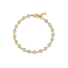 BLUE MOONSTONE LINK BRACELET, 18k yellow gold 
Blue Moonstone 
0.21tw diamonds 
, Bracelet, Temple St. Clair