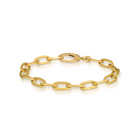 OVAL FLAT LINK BRACELETS, 22k yellow gold 
7.5" 
Made in Santa Fe, New Mexico 
, BRACELETS, Denise Betesh