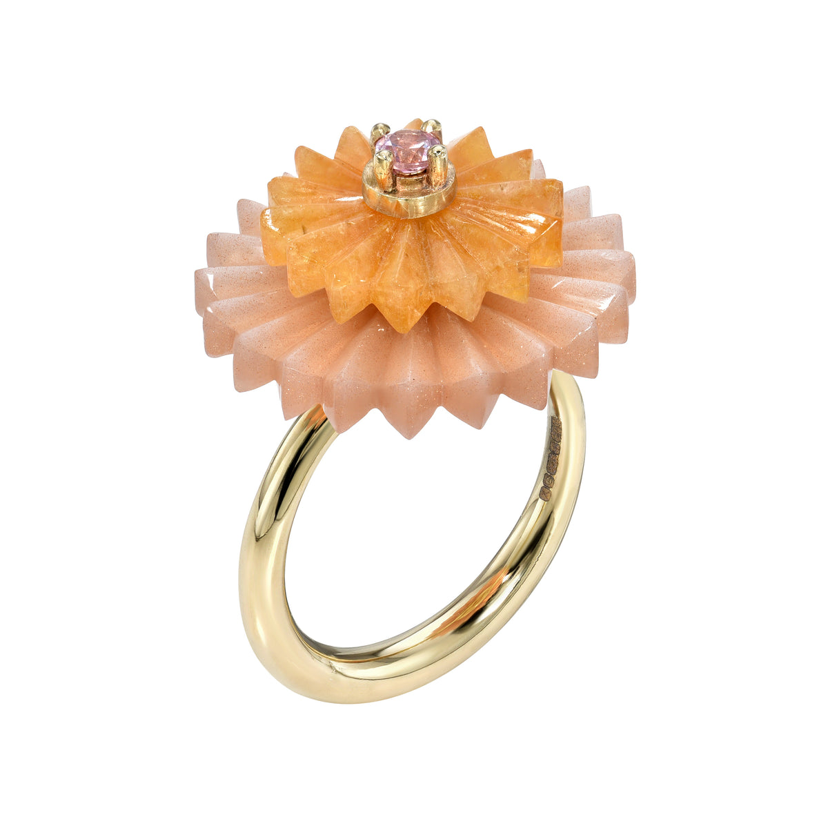 SUMMER SNOW MULTI-STONE RING, 9k yellow gold 
, RINGS, Alice Cicolini