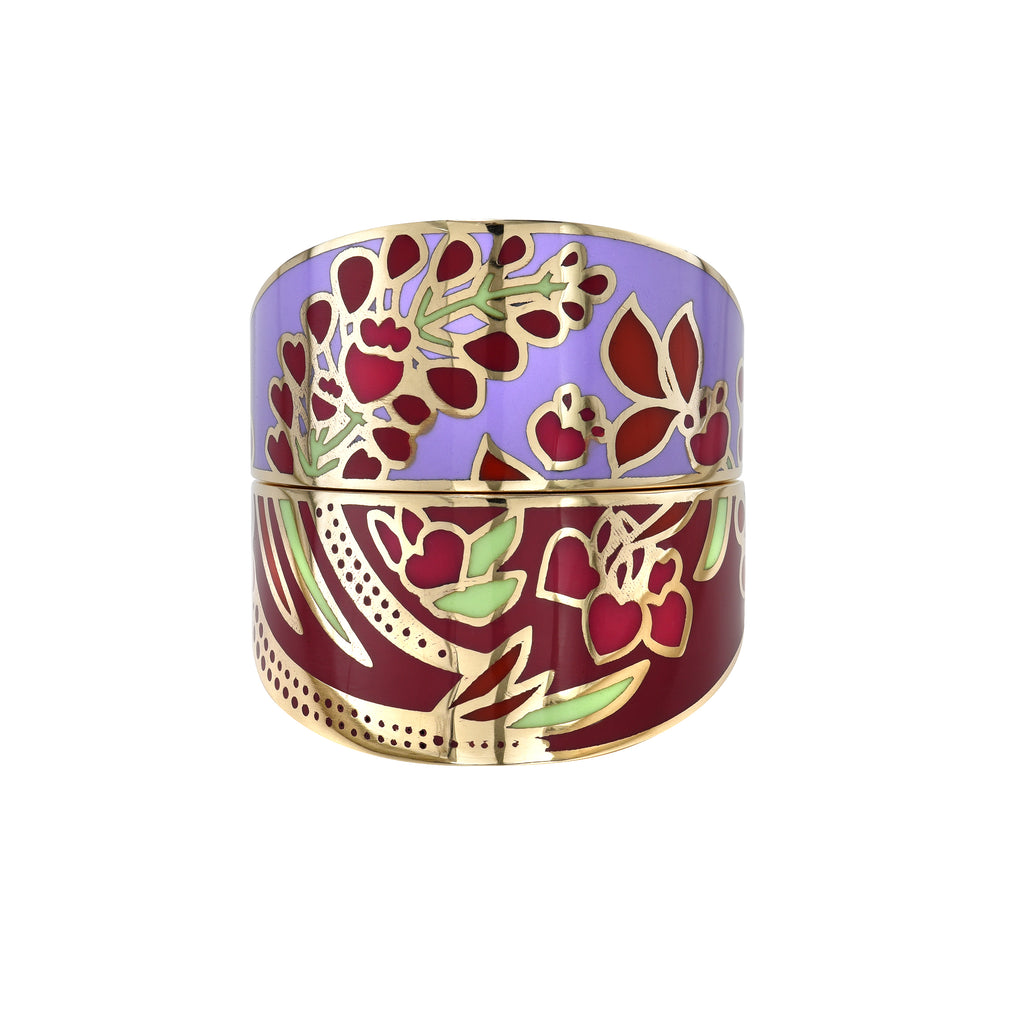 SARI LUCKNOW RING JACKETS, 14k yellow gold Enamel Size 6.75 Made in London, RINGS, Alice Cicolini