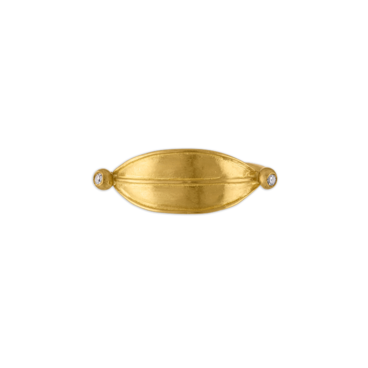 DIAMOND LAURUS RING, 22k yellow gold 
Brilliant cut diamonds, RINGS, PROUNIS