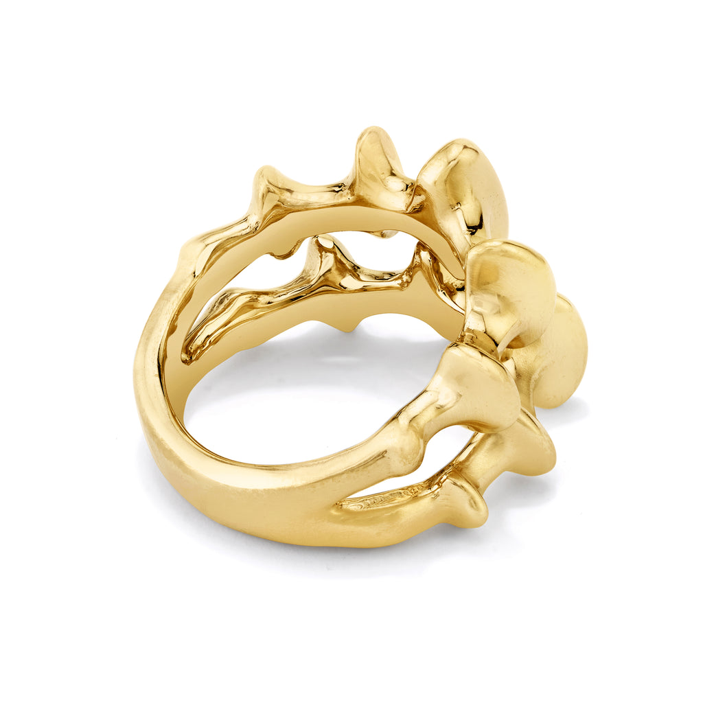 CHRONA DEMI RING, 18k yellow gold Size 6.5 Made in Los Angeles, Ring, VRAM