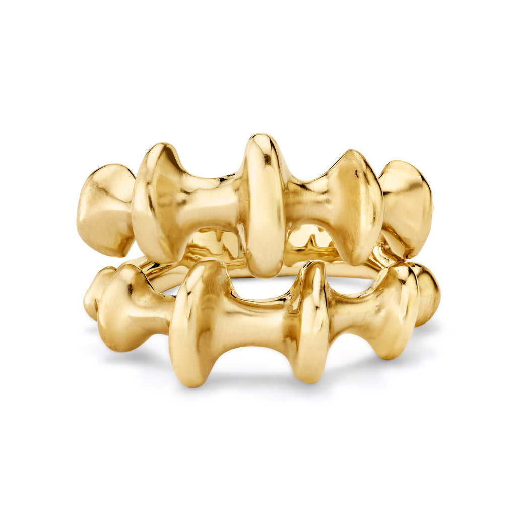CHRONA DEMI RING, 18k yellow gold Size 6.5 Made in Los Angeles, Ring, VRAM