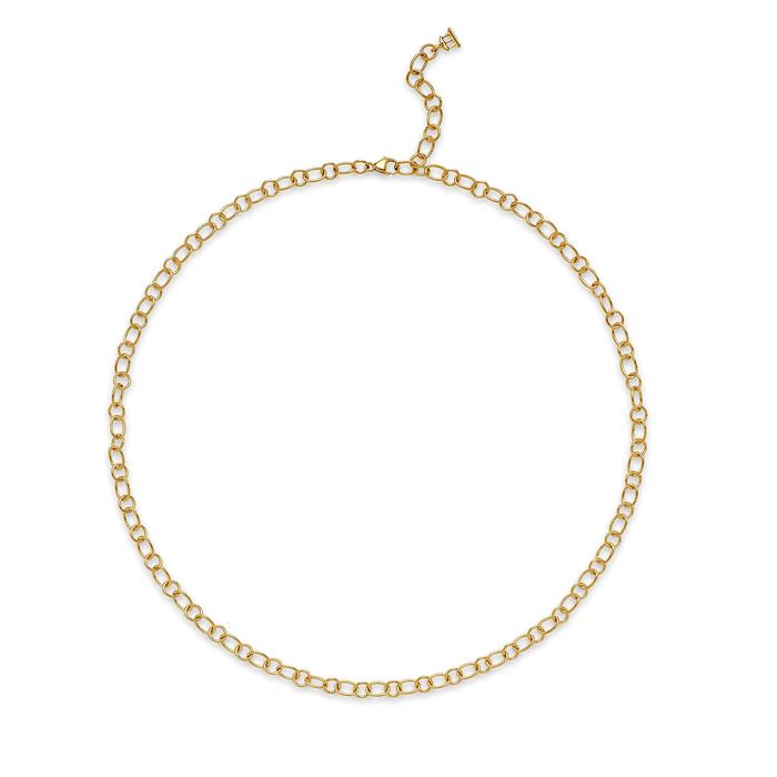 RIBBON CHAIN - 24", 18k yellow gold 24 inches in length, Necklace, Temple St. Clair