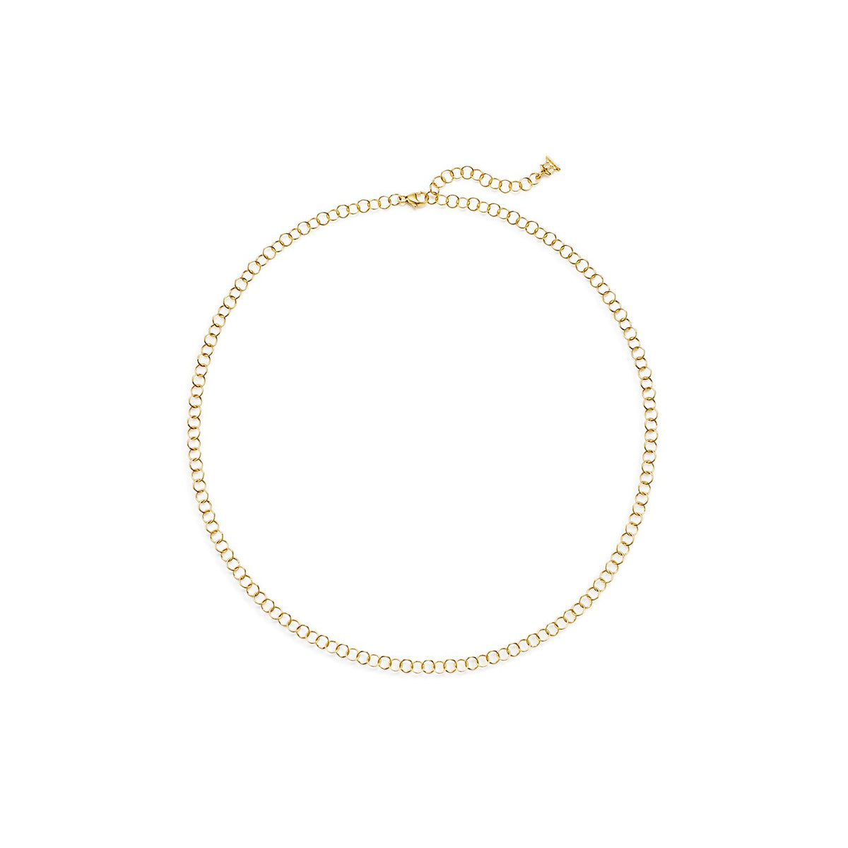 EXTRA SMALL FINE ROUND LINK CHAIN, 18k yellow gold 
Smooth round link chain  
, Necklace, Temple St. Clair