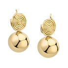 EON EARRINGS, 18k yellow gold  
Made in Los Angeles  
, EARRINGS, VRAM