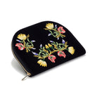 ZOE JEWELRY PORTFOLIO, Indigo velvet 
2 earring holders, 2 ring rolls, 1 medium zip pocket, 1 large zip pocket, and 4 necklace holders 
LusterLoc™:, Jewelry Case, WOLF DESIGNS, INC