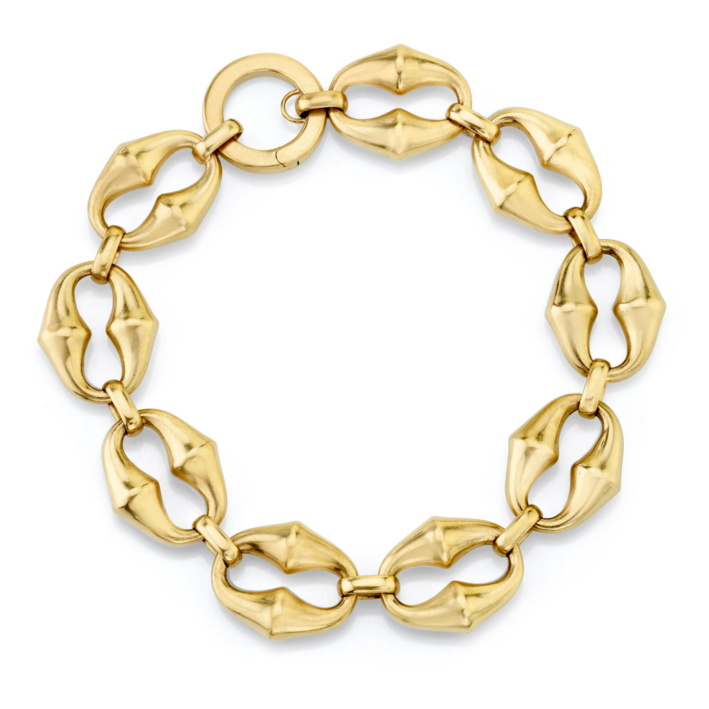 CHRONA MINI LINK BRACELET, 9 LINKS, 18k yellow gold  
Size medium, Bracelet, VRAM